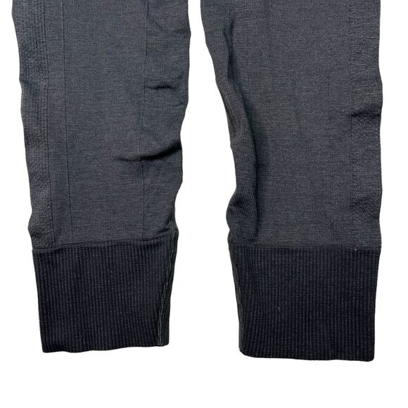 Lululemon Ebb to Street Seamless Pants Mid Rise Heather Black Gray Womens 10 - Picture 8 of 10